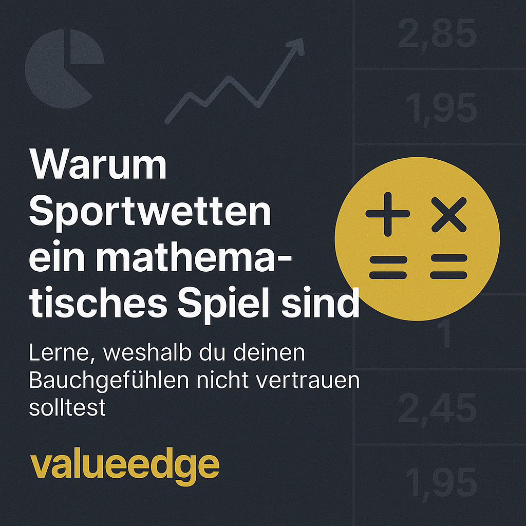 ValueEdge Grafik: Warum Sportwetten ein mathematisches Spiel sind und Bauchgefühl keine Rolle spielt.